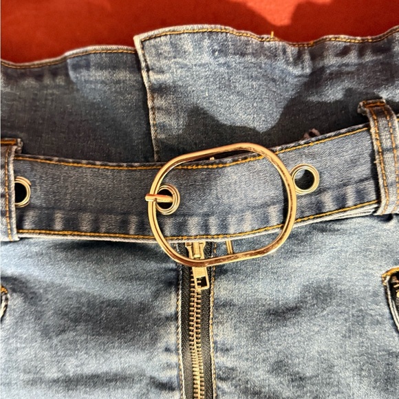 American Bazi Blue Mini Skirt - Picture 3 of 4